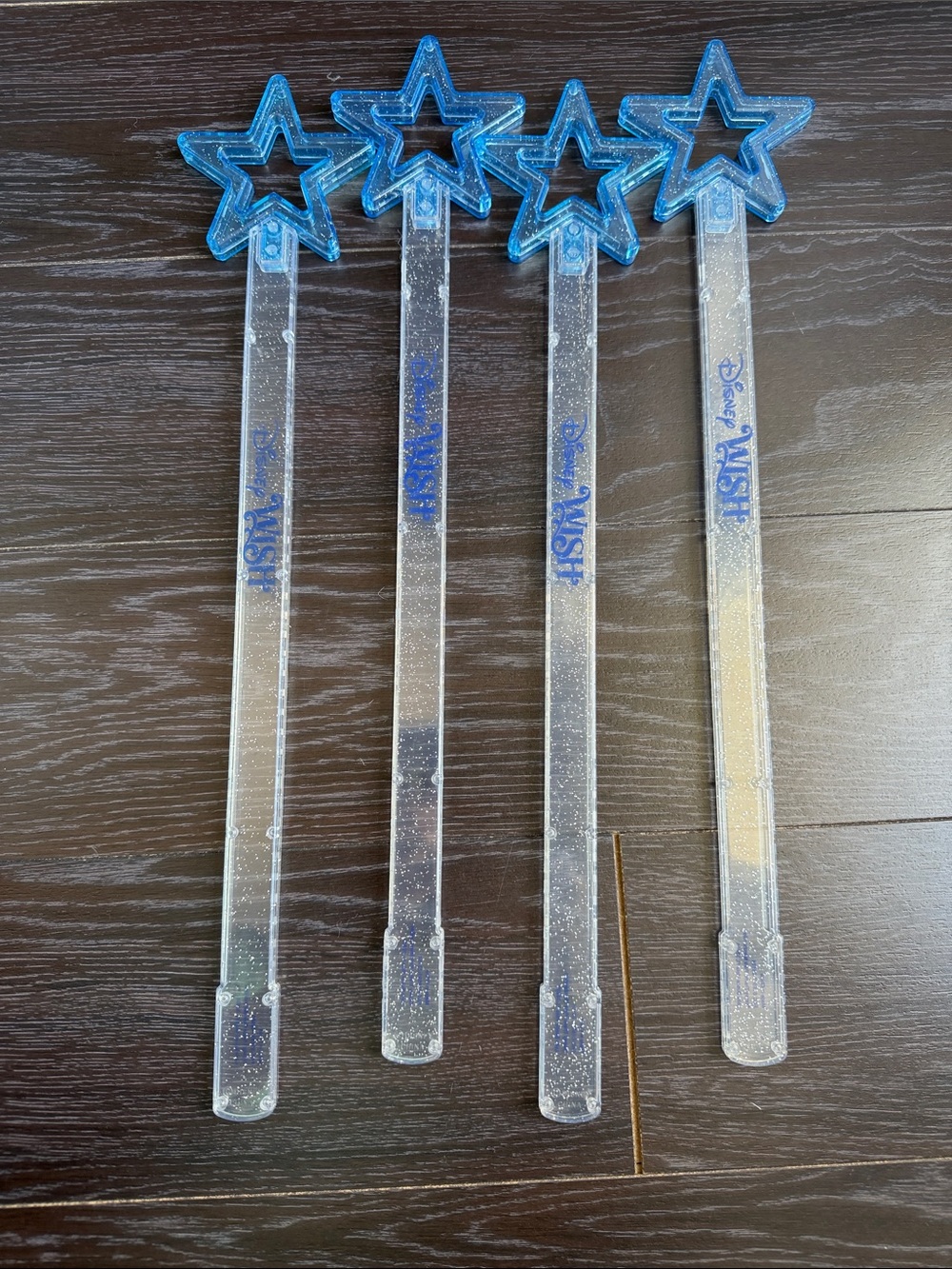 Disney Blue Star Up Party Wands - Set of 4